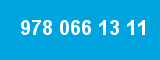 978 066 13 11 978 066 13 11